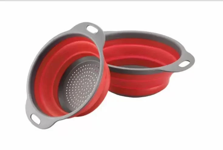 Collapsible Silicone Colander - Space-Saving Kitchen Strainer