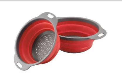 Collapsible Silicone Colander - Space-Saving Kitchen Strainer