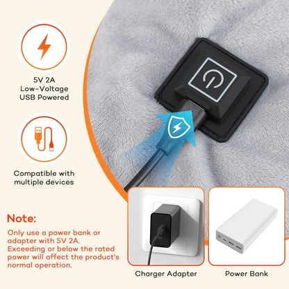 Heated Shawl - Wearable Heated Blanket Wrap