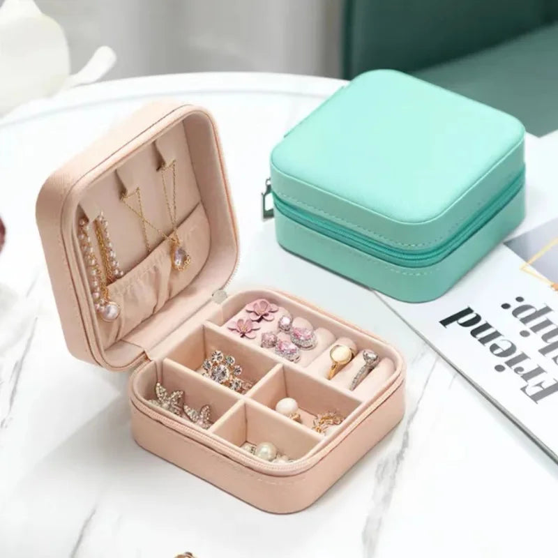 Portable Travel Jewelry Box - 3-Layer Organizer Case