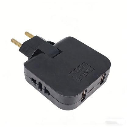 Travel Power Adapter - EU Plug USB Converter