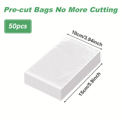Reusable Vacuum Seal Food Storage Bags - 50 Pack