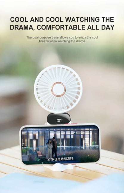 Handheld & Neck Fan - Rechargeable Bladeless Cooling Fan