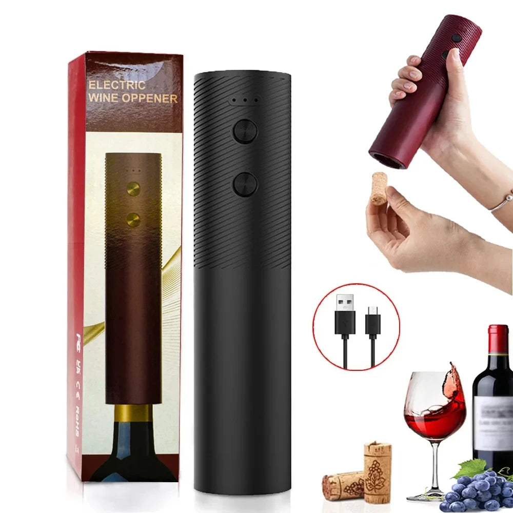 Electric Wine Bottle Opener - Rechargeable Corkscrew