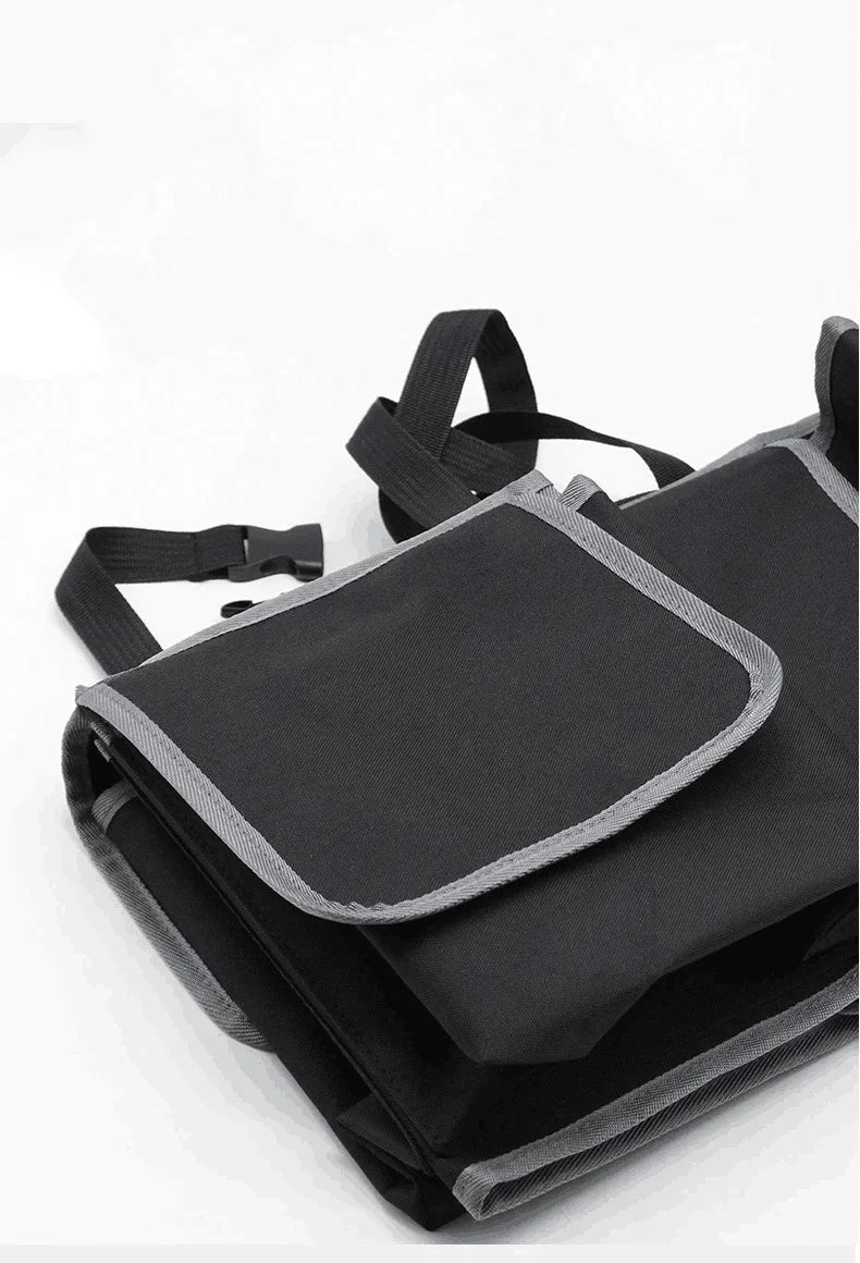 Car Trunk Organizer - 2-in-1 Backseat & Cargo Storage Bag