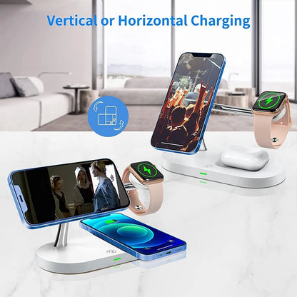3-in-1 Wireless Charger Stand - Fast Charging Dock
