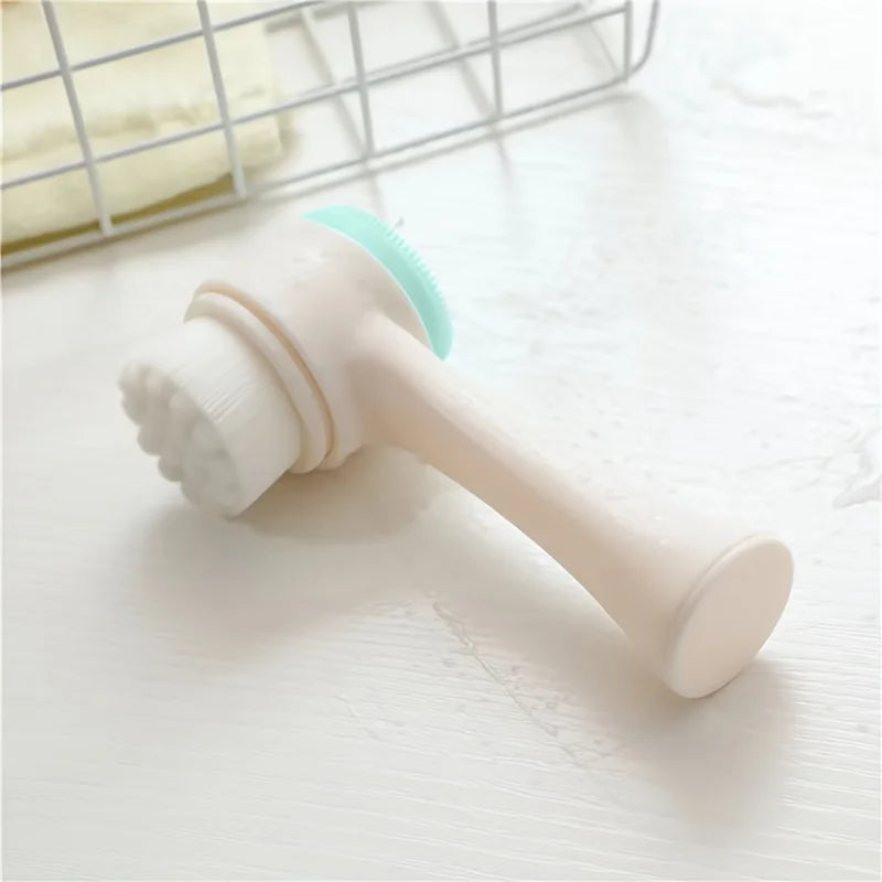 Silicone Facial Cleansing Brush - Double-Sided