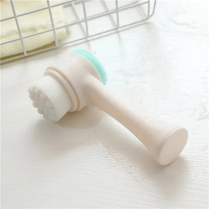 Silicone Facial Cleansing Brush - Double-Sided