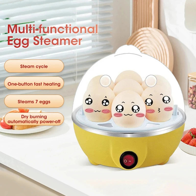 Automatic Egg Cooker - 7-Egg Capacity Steamer