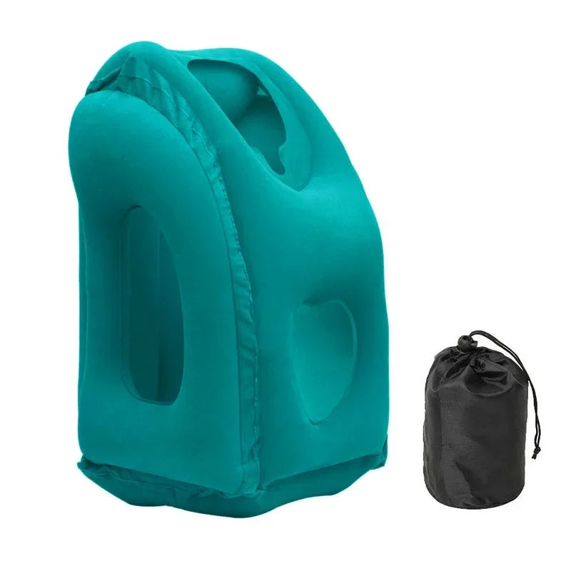 Inflatable Travel Pillow - Portable Neck & Chin Support
