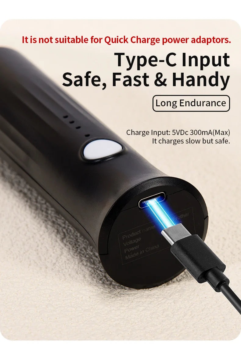 Rechargeable Electric Milk Frother - Handheld Coffee Whisk