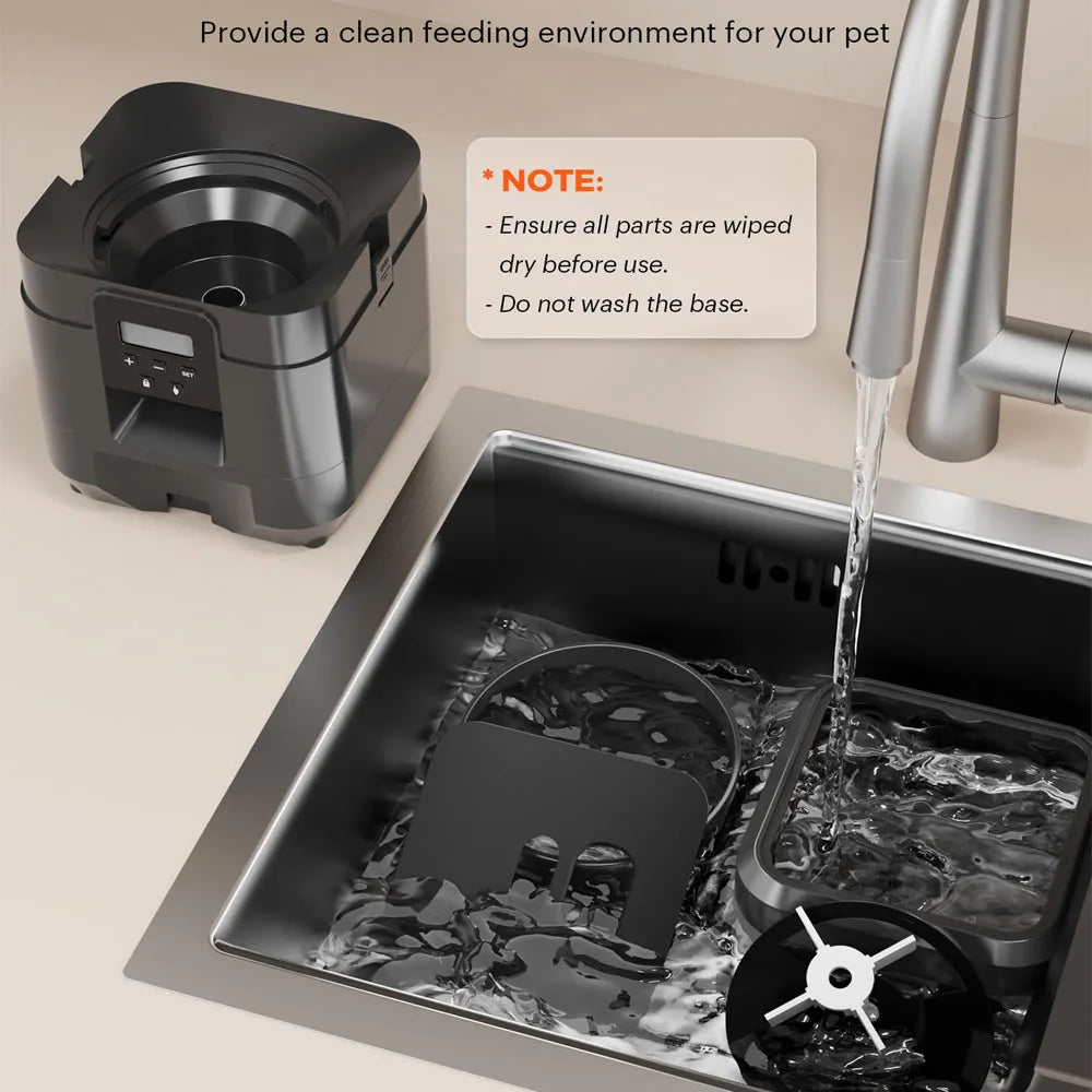 Smart Automatic Pet Feeder - Timed Cat & Dog Food Dispenser