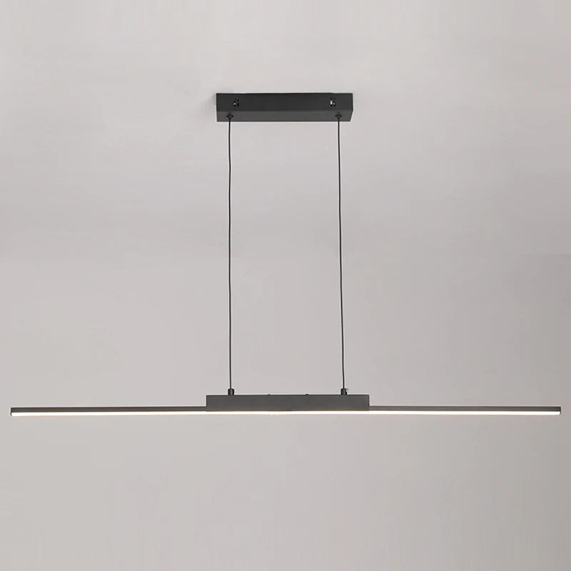 Modern Pendant Light - Linear LED Chandelier, Dining Room Light Fixture for Kitchen Island