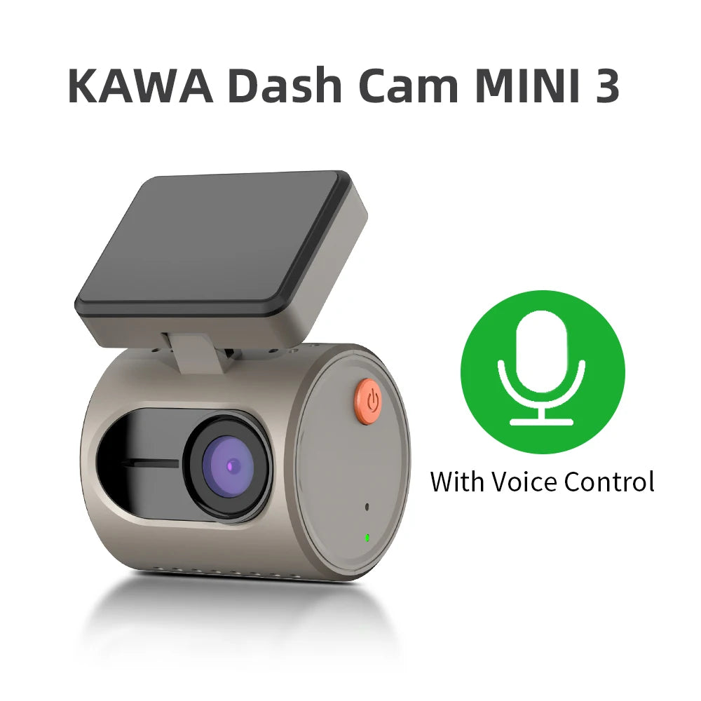 KAWA Mini 3 WiFi Dash Cam - Wireless Night Vision Car DVR