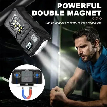 Rechargeable LED Work Light - Magnetic Flashlight