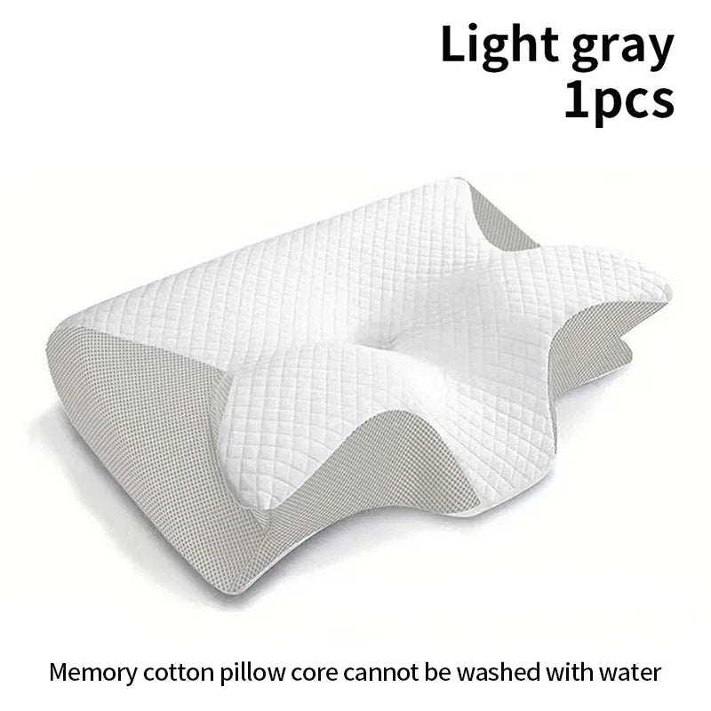 Memory Foam Travel Neck Pillow - Ergonomic 2-in-1