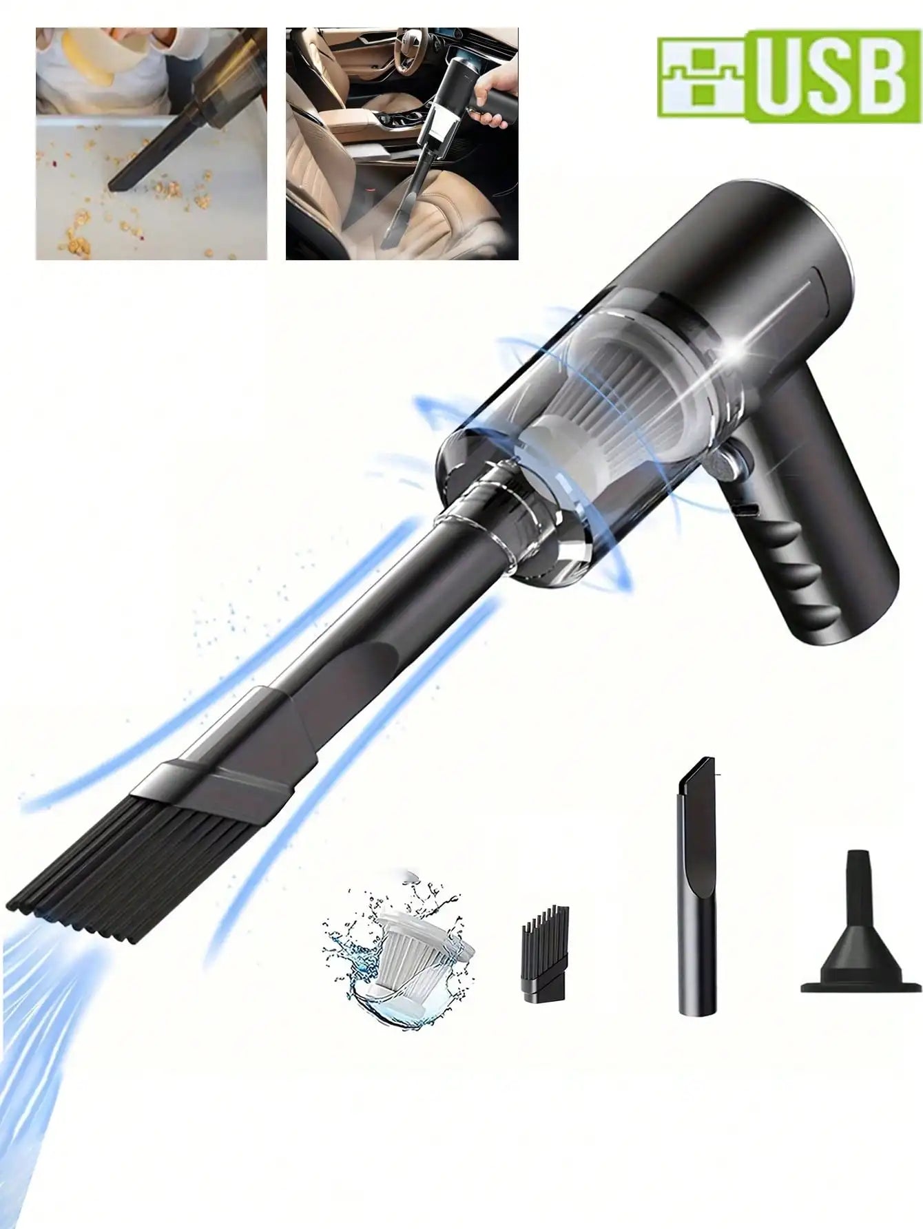 Cordless Handheld Vacuum Cleaner - Rechargeable