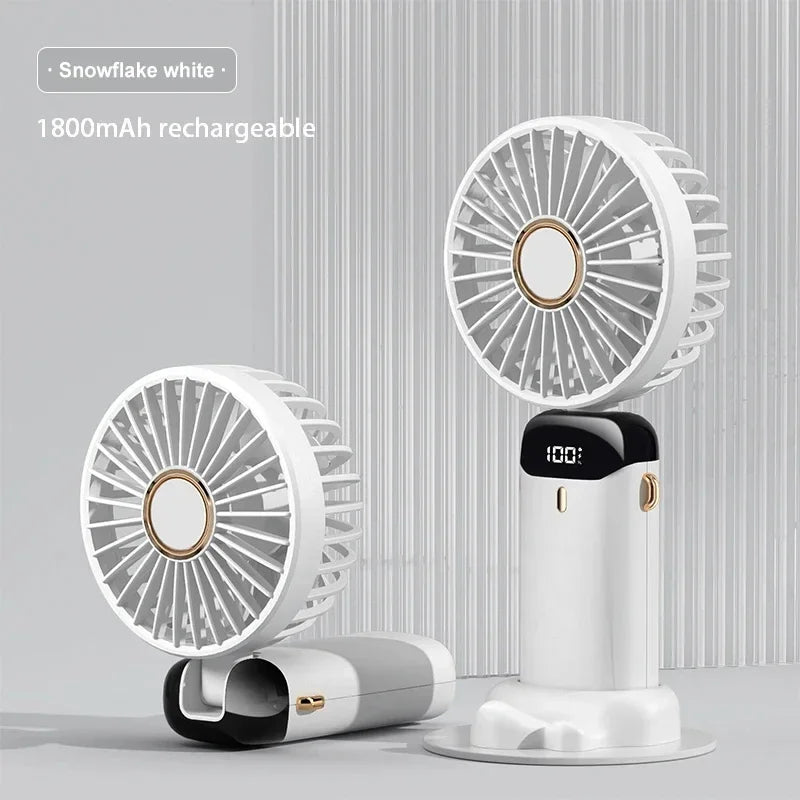 Handheld & Neck Fan - Rechargeable Bladeless Cooling Fan