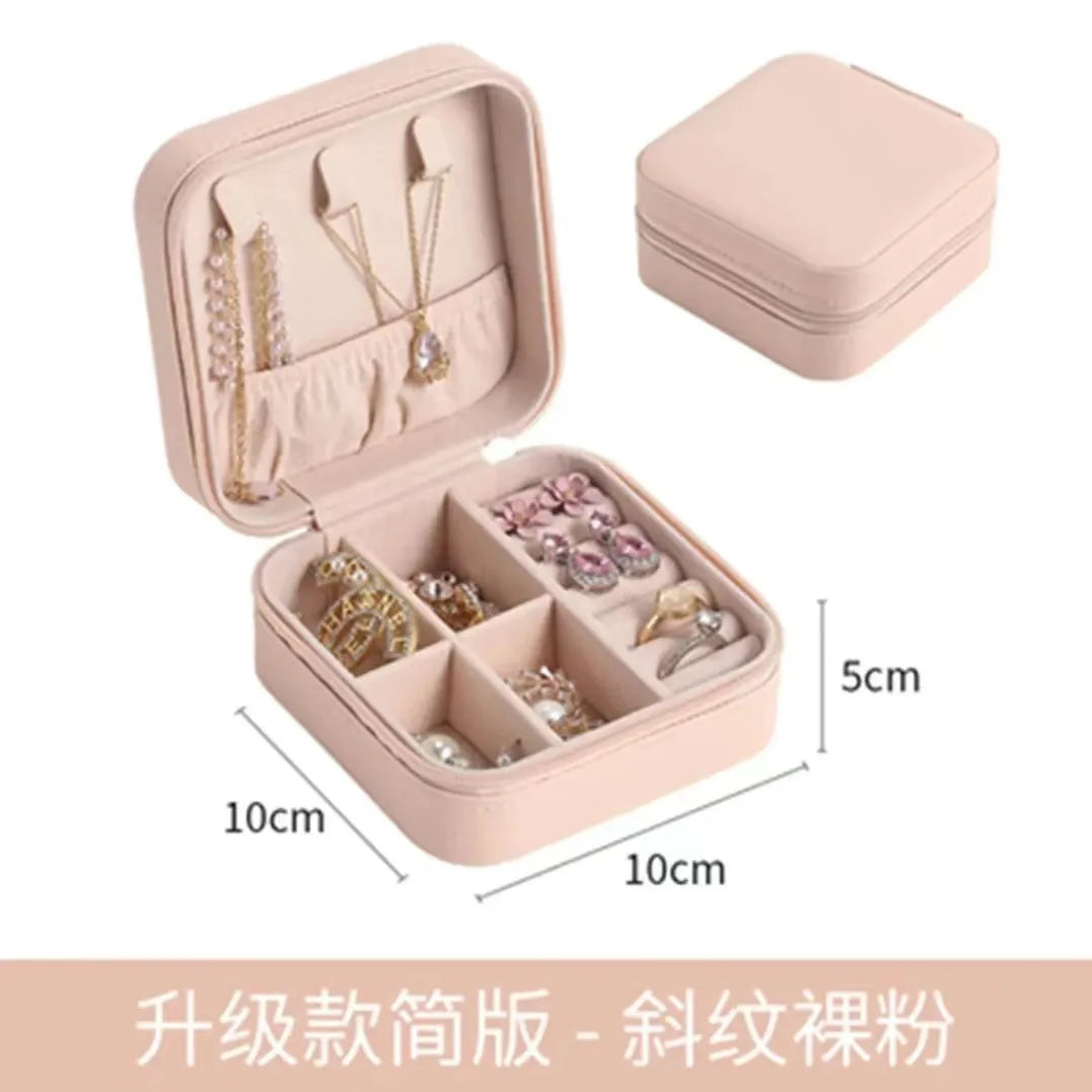 Portable Travel Jewelry Box - 3-Layer Organizer Case