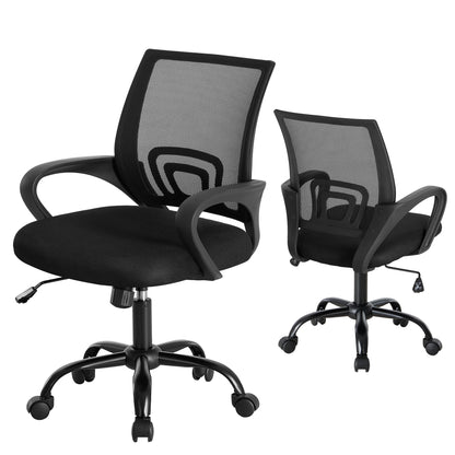 Ergonomic Desk Chair with Lumbar Support (Black)