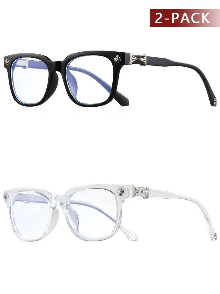 Square Anti Blue Light Glasses (2-Pack)