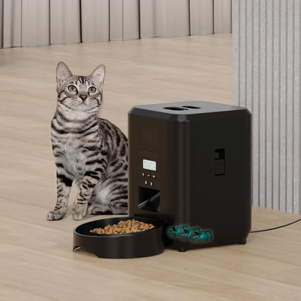 Smart Automatic Pet Feeder - Timed Cat & Dog Food Dispenser
