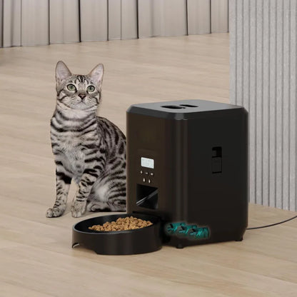 Smart Automatic Pet Feeder - Timed Cat & Dog Food Dispenser