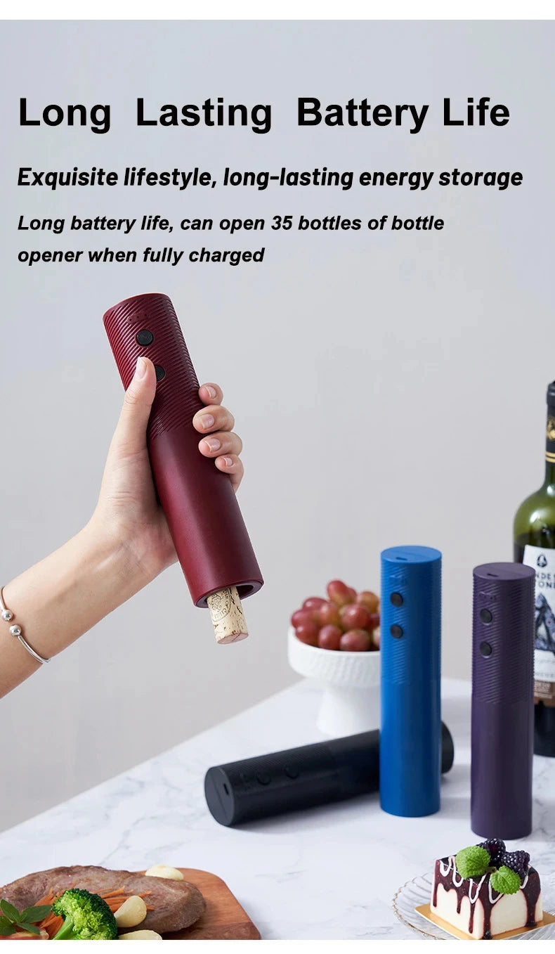 Electric Wine Bottle Opener - Rechargeable Corkscrew