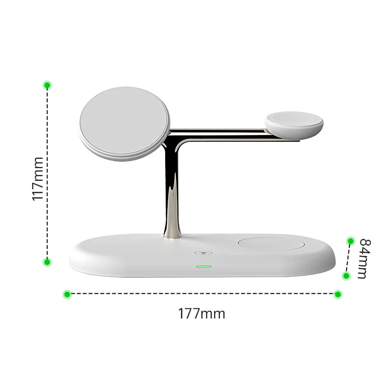 3-in-1 Wireless Charger Stand - Fast Charging Dock