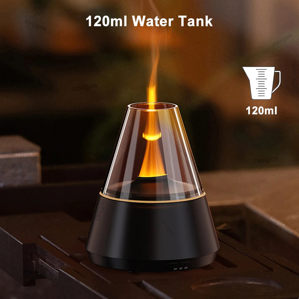 Essential Oil Diffuser - Aromatherapy Diffuser with 7 Color Night Light and Timer, 120ml