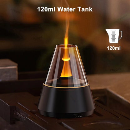 Essential Oil Diffuser - Aromatherapy Diffuser with 7 Color Night Light and Timer, 120ml