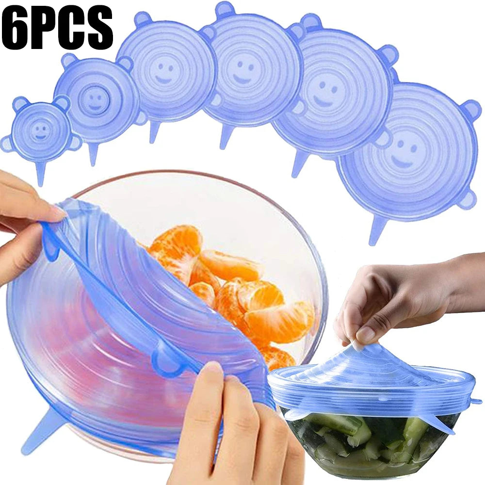 Silicone Stretch Lids 6-Pack