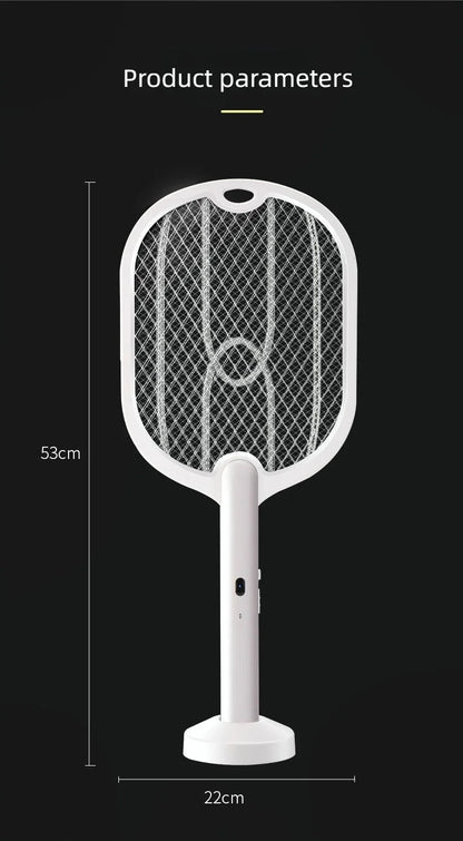 Electric Mosquito & Fly Swatter - 3-in-1 Bug Zapper
