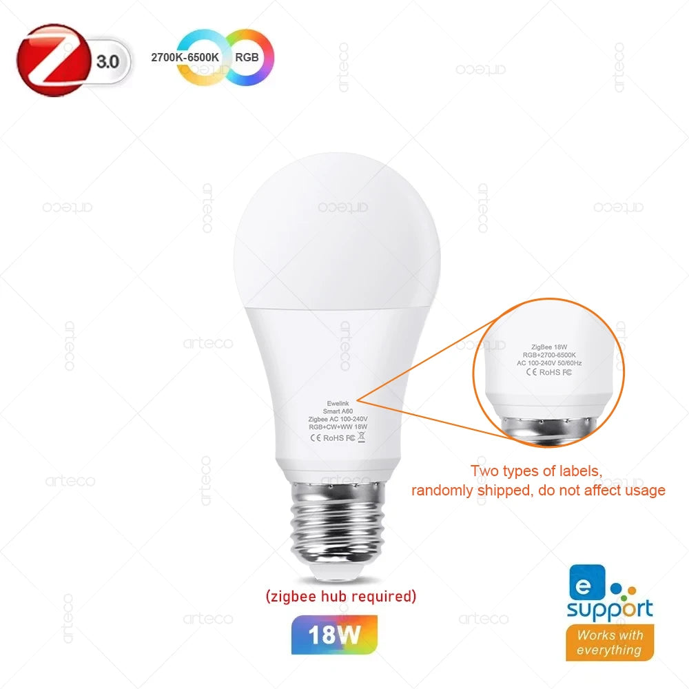 E27 Zigbee Smart LED Bulb