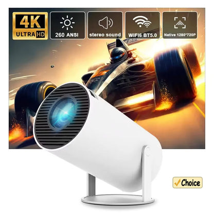 HY300 Smart Portable Projector - 4K Support, Android