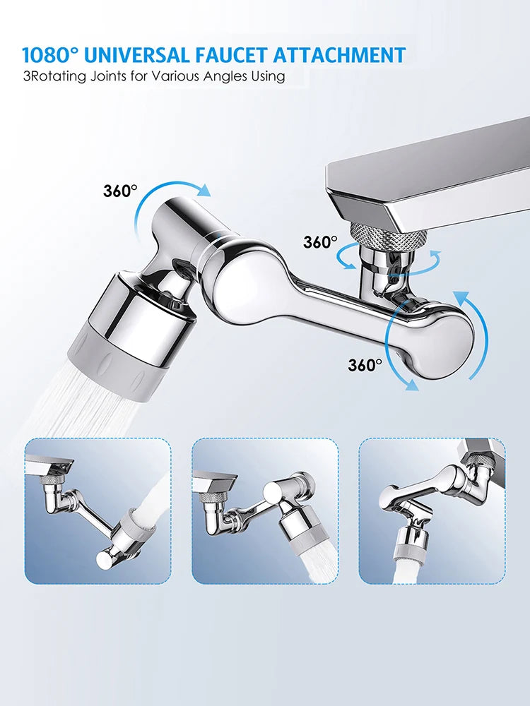 Rotating Faucet Extension Arm