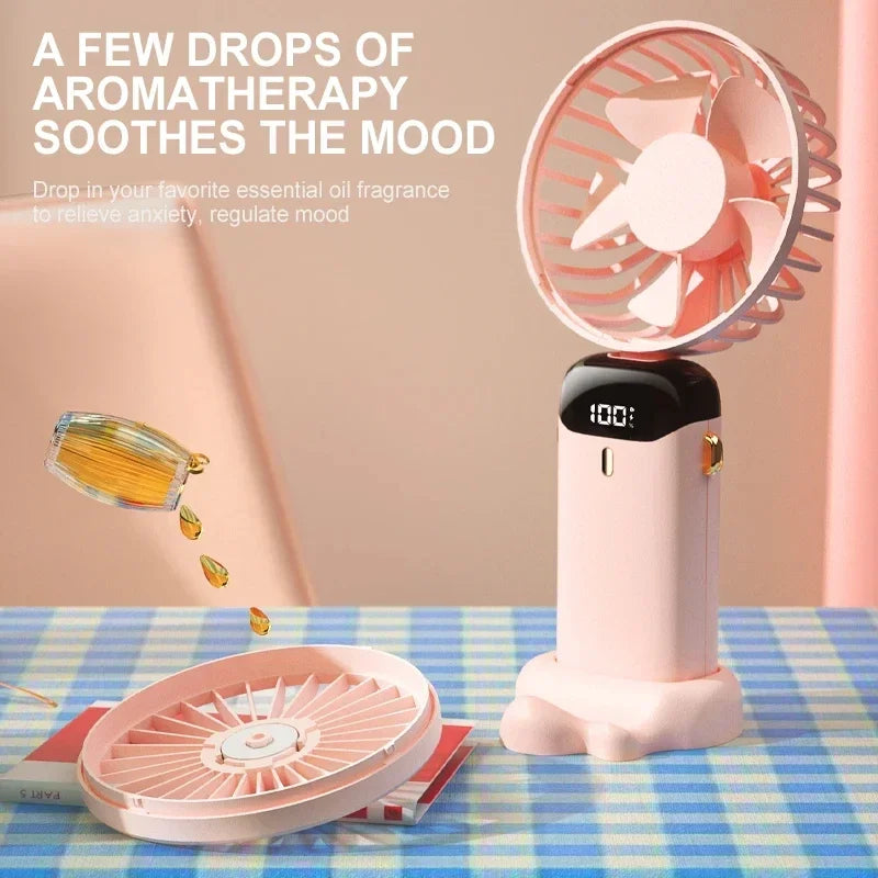Handheld & Neck Fan - Rechargeable Bladeless Cooling Fan
