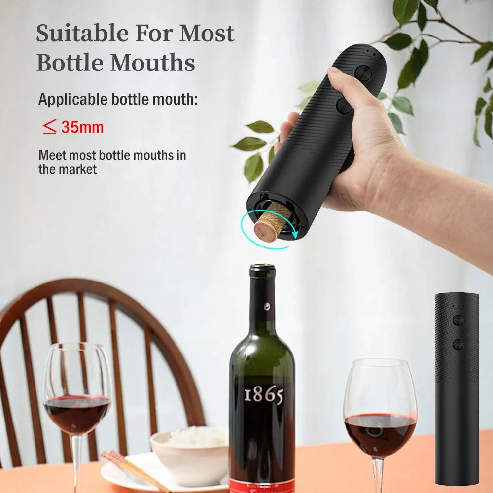 Electric Wine Bottle Opener - Rechargeable Corkscrew