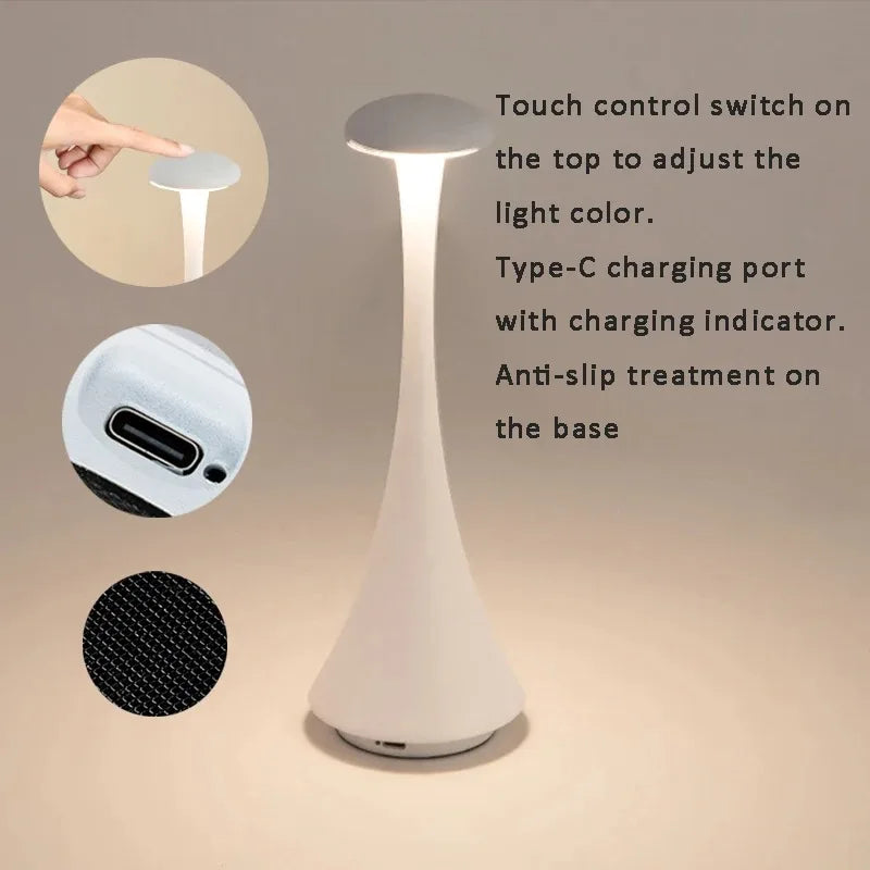 Mushroom Touch Table Lamp