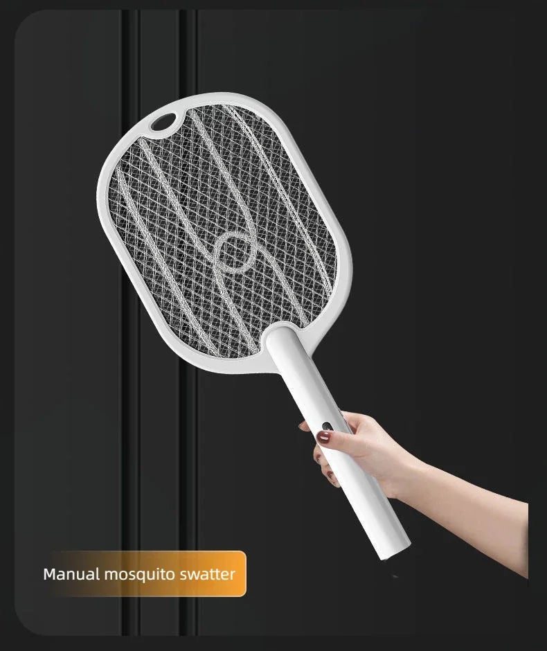 Electric Mosquito & Fly Swatter - 3-in-1 Bug Zapper