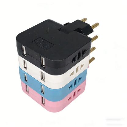 Travel Power Adapter - EU Plug USB Converter