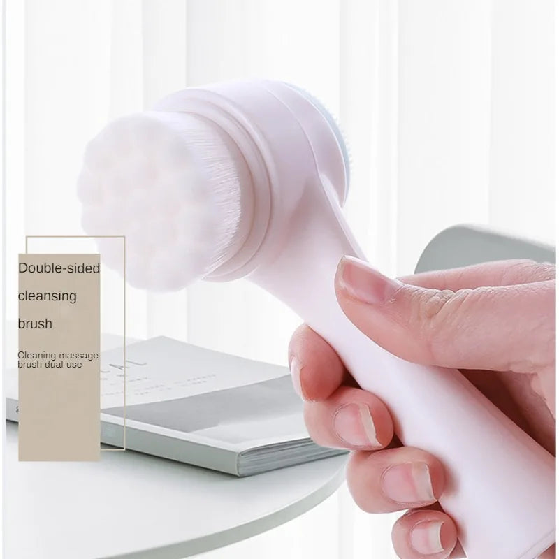 Silicone Facial Cleansing Brush - Double-Sided