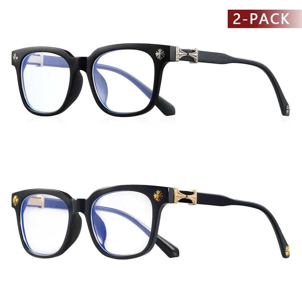 Square Anti Blue Light Glasses (2-Pack)