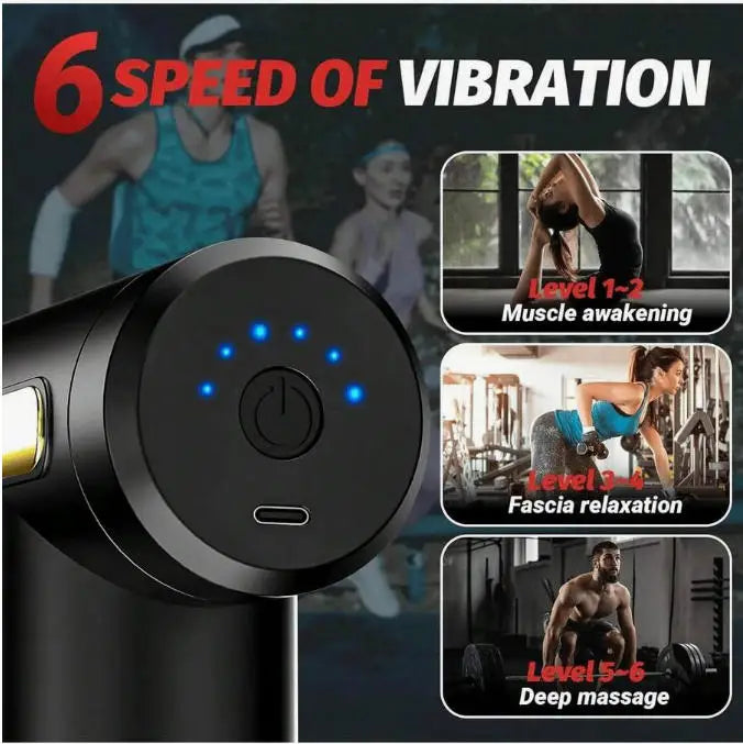 Compact Massage Gun - Deep Tissue Percussion Massager