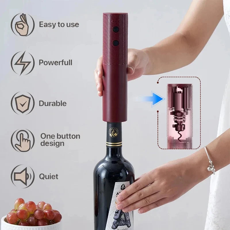 Electric Wine Bottle Opener - Rechargeable Corkscrew