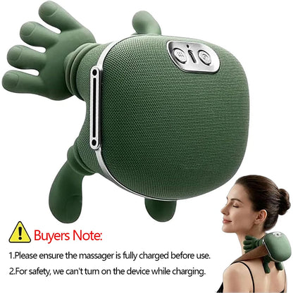Neck & Shoulder Massager with Heat - Kneading Wrap