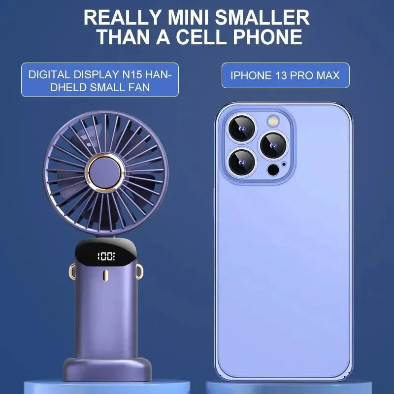 Handheld & Neck Fan - Rechargeable Bladeless Cooling Fan