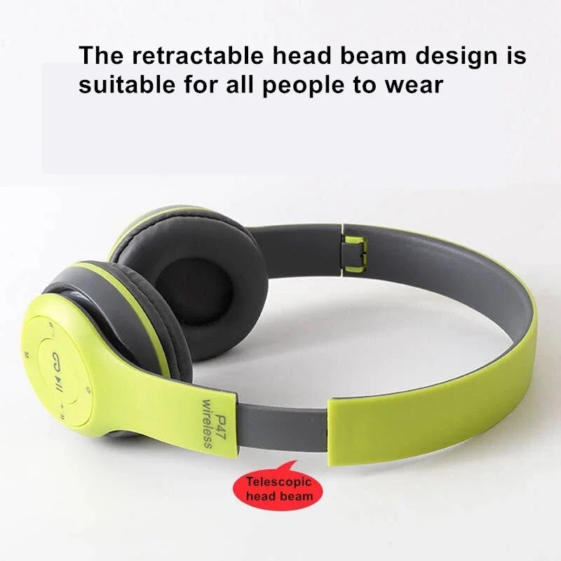 P47 Foldable Bluetooth Headphones