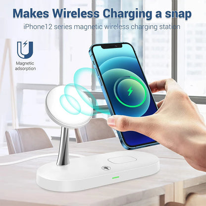 3-in-1 Wireless Charger Stand - Fast Charging Dock