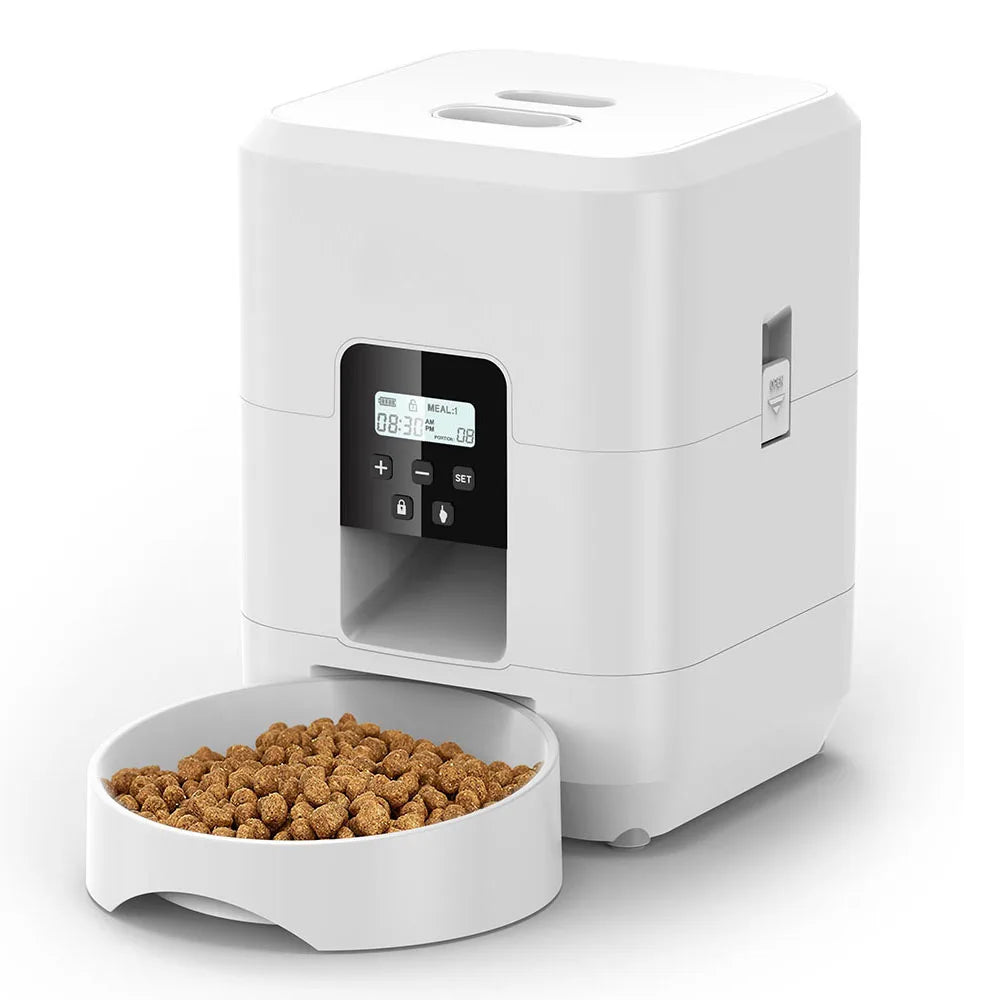 Smart Automatic Pet Feeder - Timed Cat & Dog Food Dispenser
